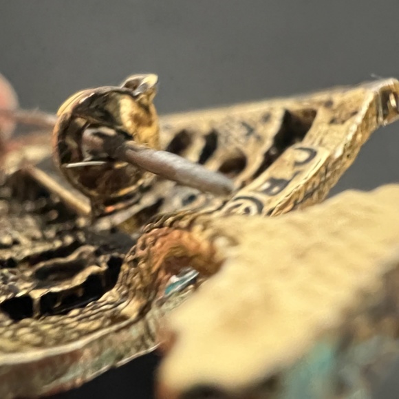 Vintage Christmas Tree Pin Brooch Beatrix B.J. Signed Rhinestone - Book Piece - Picture 8 of 12